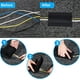 thumbnail image 4 of Sujetacables para suelo, protector de cables, gestión de cables, solo para alfombras de oficinas comerciales (negro, 2 unidades), 4 of 7