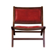 Latam Home - Sitial Hannover Cuero Kentucky Rojo