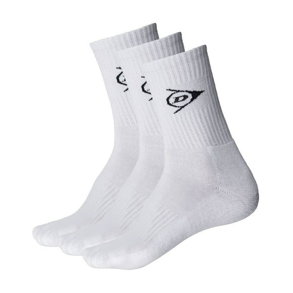 Calcetin Dunlop Crew Blanco X3 Tenis Padel