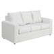 thumbnail image 2 of Sofá Kendy 3 Cuerpos + 2 Poufs Pu Blanco, 2 of 5
