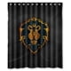 thumbnail image 1 of Cortina de ducha de Minicraft de Alliance Warcraft, juego de cortina de baño con ganchos, tamaño 60 x 72 pulgadas, 1 of 3