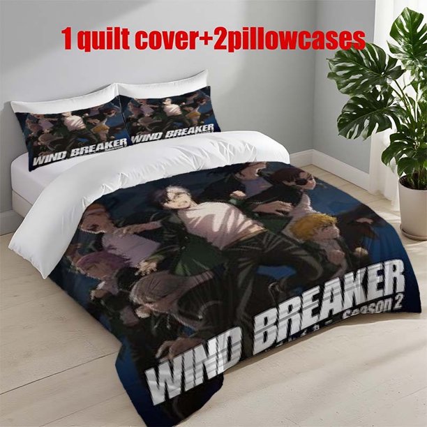 3pcs Windbreaker Boy Season 2 Themed Bedding Set | Includes 1 Duvet Cover and 2 Pillowcases Machine Washable