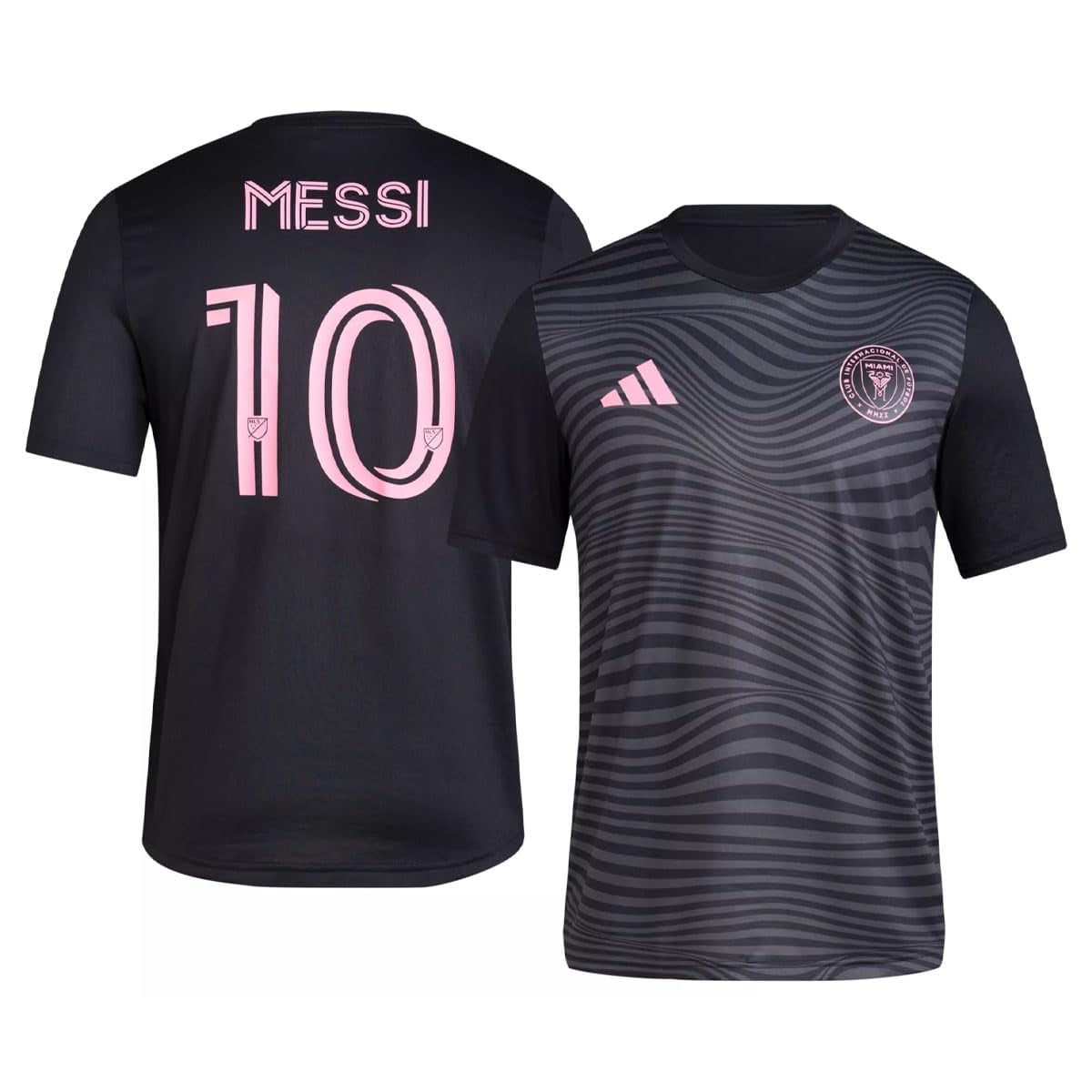 Camiseta Adidas Lionel Messi Inter Miami Cf #10 Para Mujer, Color Negro