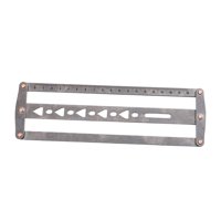 Magideal - Cinturón De Cuero Regla De Punzón De Posicionamiento Auxiliar Herramienta De Artesanía De Cuero Portátil Resistente Ajustable 18-48 Mm Plantilla De Po A