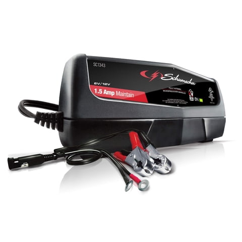 Schumacher Electric - Cargador De Batería Para Auto Schumacher Sc1343 1.5A 6V/12V 3 En 1