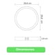 thumbnail image 5 of Panel Led Foco Plafón Backlite Sob Redondo 24w 4500k Blanco, 5 of 6