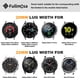 thumbnail image 2 of Correa de reloj Fullmosa Leather de 18 mm para Garmin Vivoactive 4S, 2 of 8