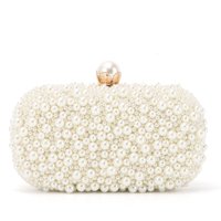 Bolso De Noche Emprier Pearl Beaded Clutch Para Mujer