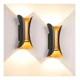thumbnail image 3 of Pack 2 Aplique Led Cálida Moderno Impermeable Exterior Negro, 3 of 3