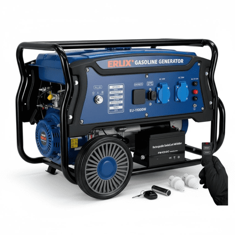 Erux - Generador 4500W Partida Eléctrica - Encendido Con Control Remoto