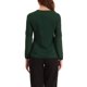 thumbnail image 3 of INSPIRE CHIC Blusa de Chifón para Mujer de Regreso a Clases Cuello con Abertura Manga con Apliques Elegante Top de Trabajo L Verde Militar, 3 of 6