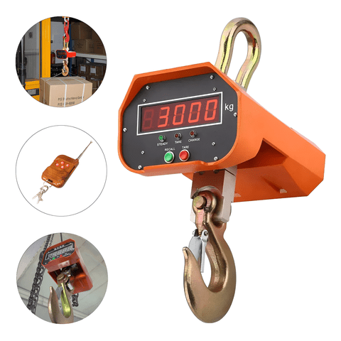 Genérico - Balanza Romana Pesa Digital 3 Tonelada Con Gancho Industrial