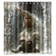 thumbnail image 1 of Cortina de ducha de elefante africano, juego de cortina de baño con ganchos, tamaño 36 x 72 pulgadas, 1 of 3