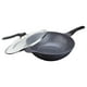 thumbnail image 2 of Wok Wh/ Con Tapa De Vidrio Ceramic Gris 32cm, 2 of 2