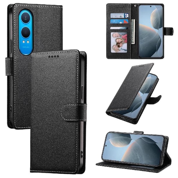 Funda para FOXDOCK OnePlus Nord CE 4 Lite 5G– Cuero Premium, 3 ranuras para tarjetas, Protección contra impactos