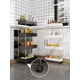 thumbnail image 3 of 1pc Multi Layer Food Storage Rack, Black Plastic Storage Rack For Kitchen, 3 of 3