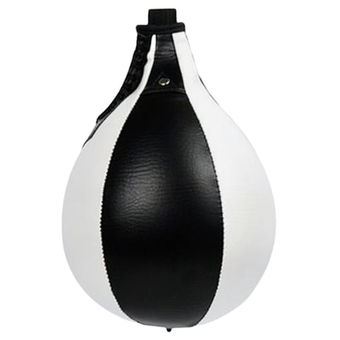Magideal - Punching Ball Hanging Boxing Ball, Pu Leather Boxeo En Tailandia Punching Ball Striking Bag Para Adultos Niños Gimnasio , Negro Y Blanco Blanco Negro