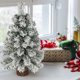 thumbnail image 5 of Árbol de Navidad CCINEE de 60 cm con soporte de madera y nieve flocada, 5 of 7