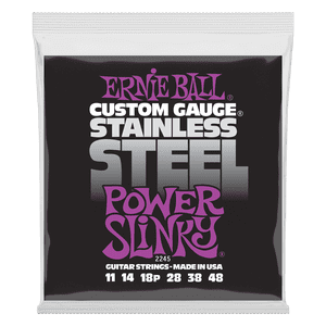 Set De Cuerdas Ernie Ball Power Slinky Inoxidable 11 – 48