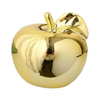 Magideal - Estatua De Escritorio De Escultura De Frutas Regalos Ideales Decoración Delicada Ornamento De Figura De Cerámica Coleccionable Para Restaurantes De Of Dorado