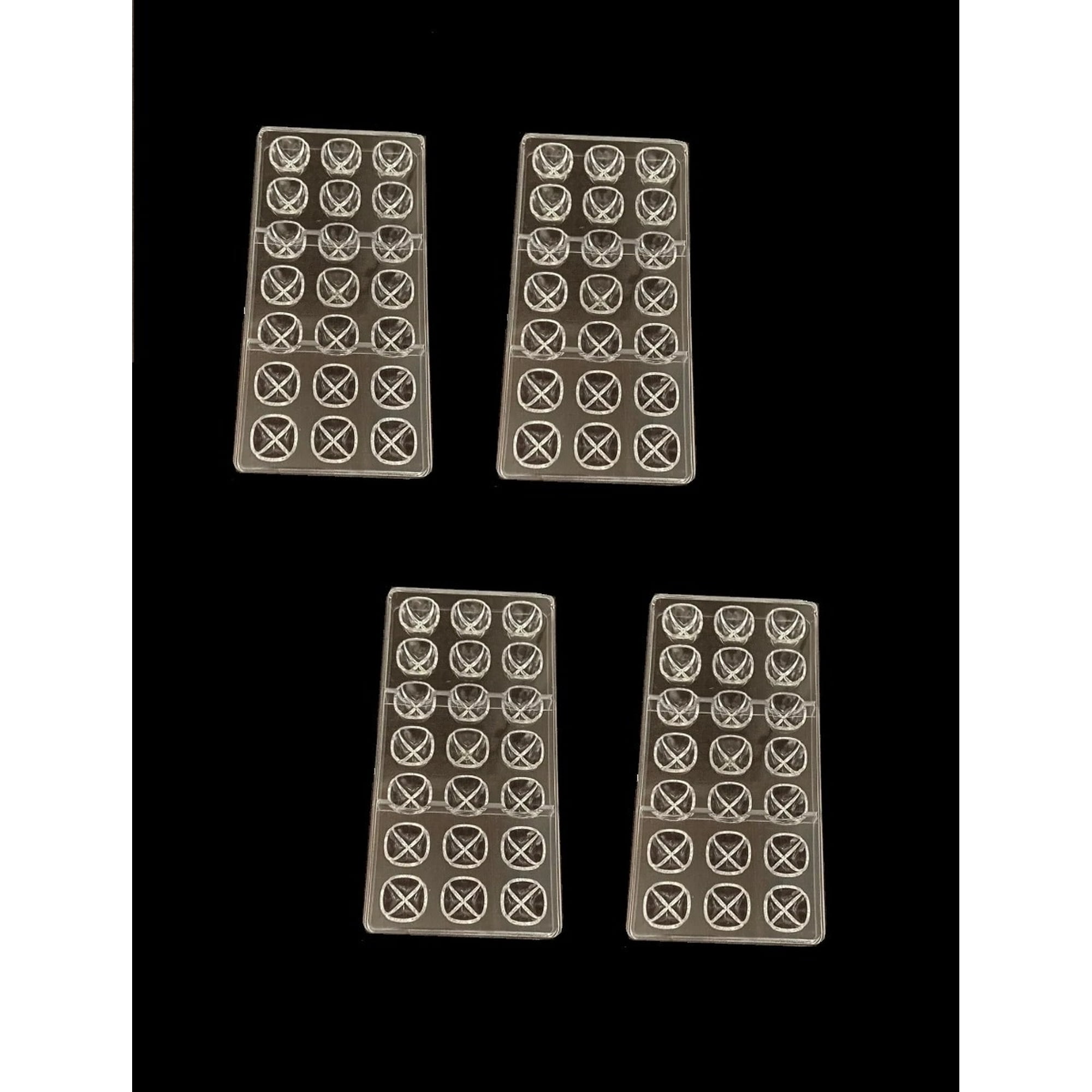 Genérico - Pack X4 Moldes Chocolate Moldes De Chocolate Cuadrador