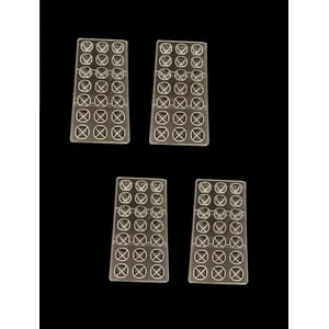 Genérico - Pack X4 Moldes Chocolate Moldes De Chocolate Cuadrador