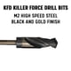 thumbnail image 2 of Broca KFD de acero negro y dorado con vástago reducido de 1-3/8 pulgadas de Drill America, vástago r, 2 of 9