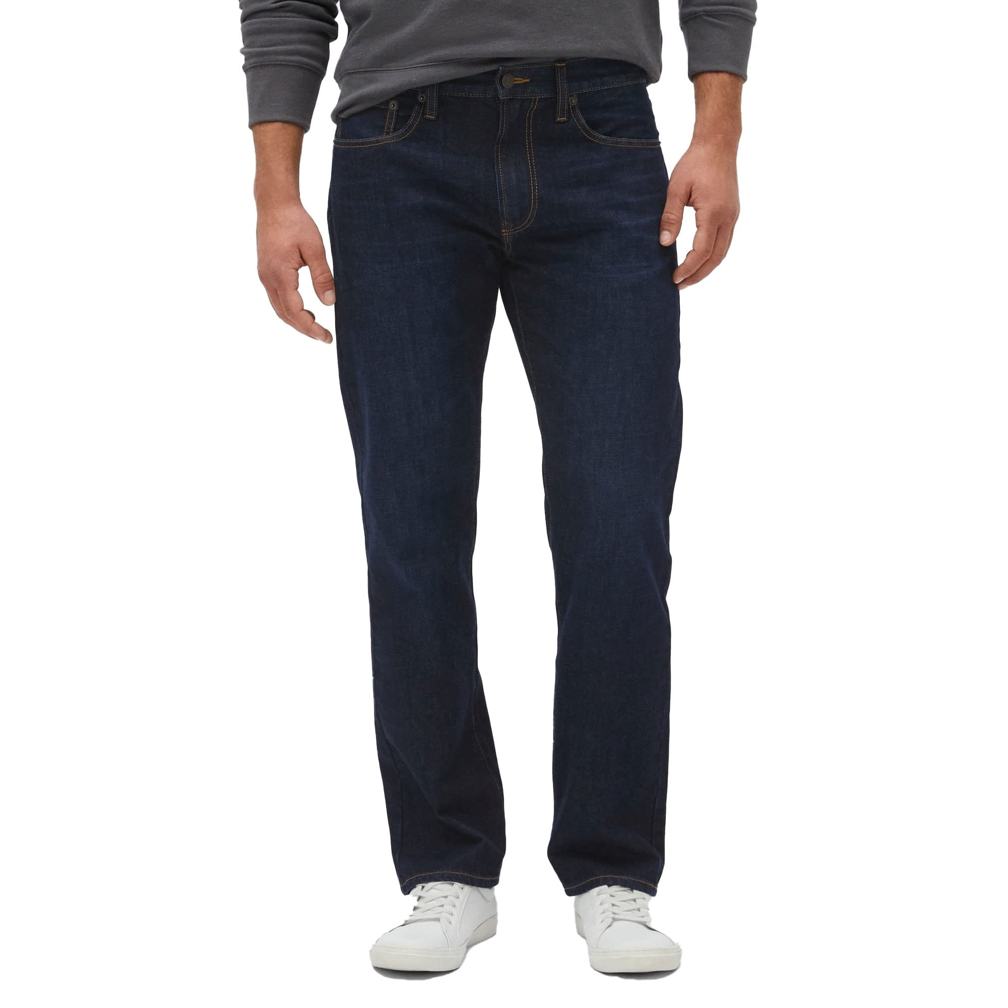 Jeans Rectos De Hombre Gap Lavado Oscuro 33w X 32l