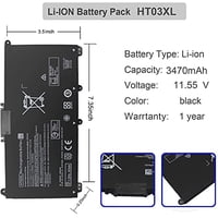 Batería An·Gwel Ht03Xl Para Laptop Compatible Con Hp Pavilion 14-Ce 14