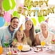 thumbnail image 4 of Guirnalda De Globos 16 Dorada Feliz Cumpleaños, 4 of 6