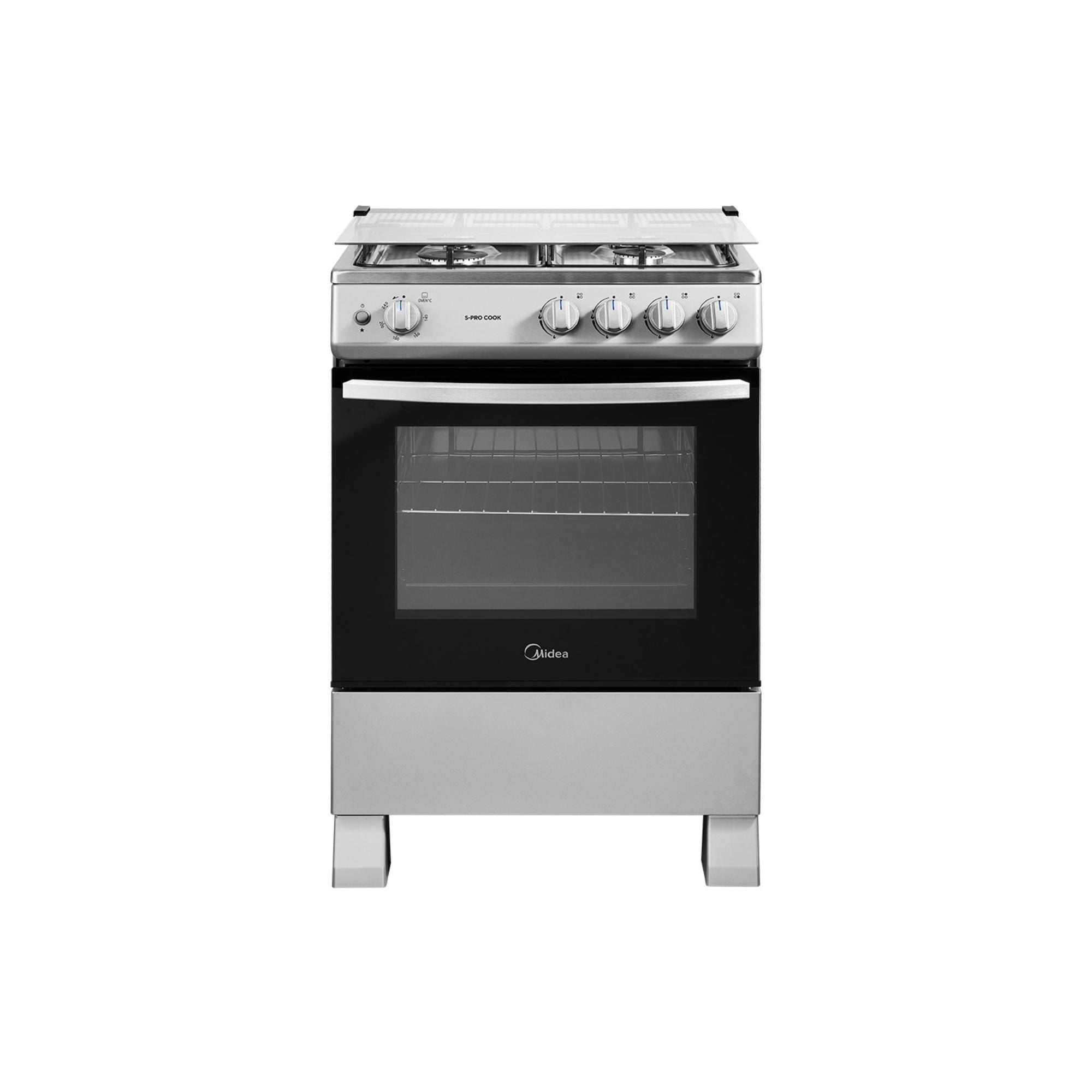 Cocina Gas Licuado y Gas Natural 4 Quemadores MFO-MG24TCSSL Midea