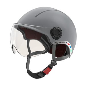 Ioensy - Casco De Coche Eléctrico Con Forro Extraíble, Casco De Ciclismo Para Adultos Para Moto, Gris