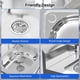 thumbnail image 4 of Fregadero de servicio RAVCON de 23" de acero inoxidable, un solo lavabo, 4 of 7