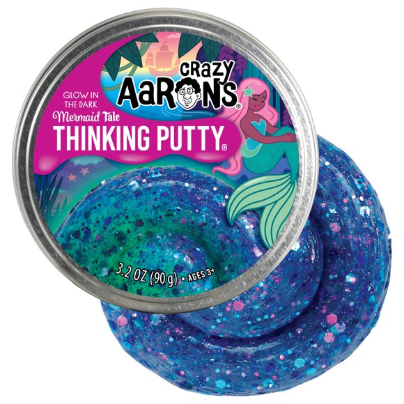 Masilla sensorial Crazy Aaron's Mermaid Tale, que cambia de color, 90 ml