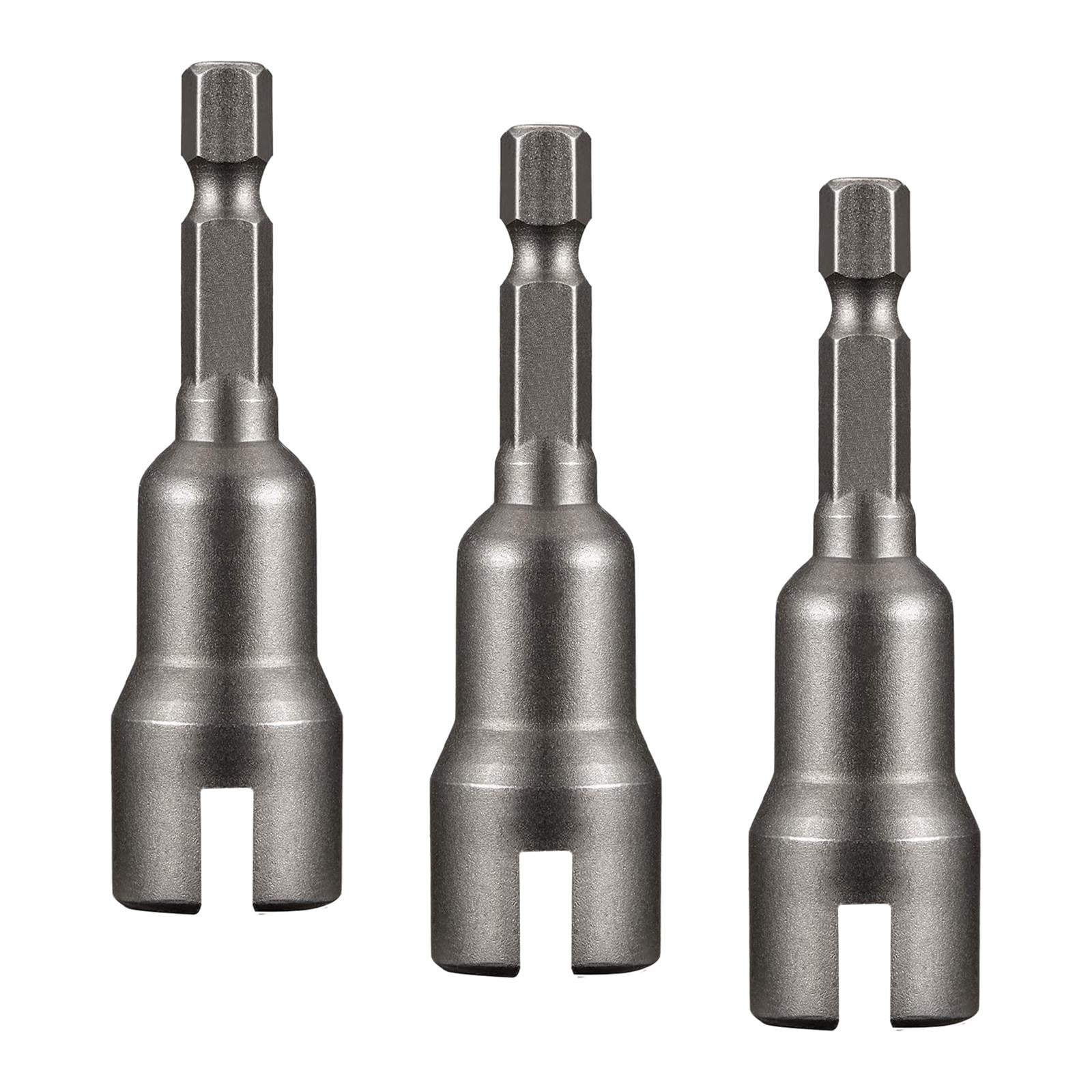 Ioensy - 3x 1/4" Llave De Vástago Hexagonal Juego De Brocas De Extensión De Dado De Adaptador De Broca