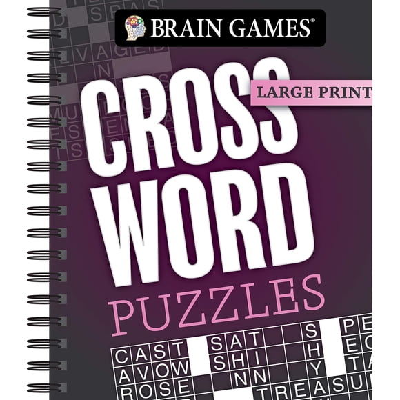 Brain Games - Impresión Grande: Crucigramas (Gris Oscuro)