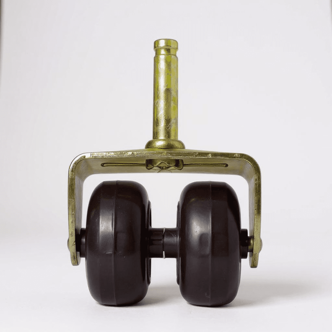 Bloccare - Rueda Doble Para Camas Cic, Flex - Sin Frenos (cafe)