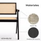 thumbnail image 2 of Silla Comedor o sitial   Chandigarh Ratán Madera Negra Venhoouse, 2 of 8