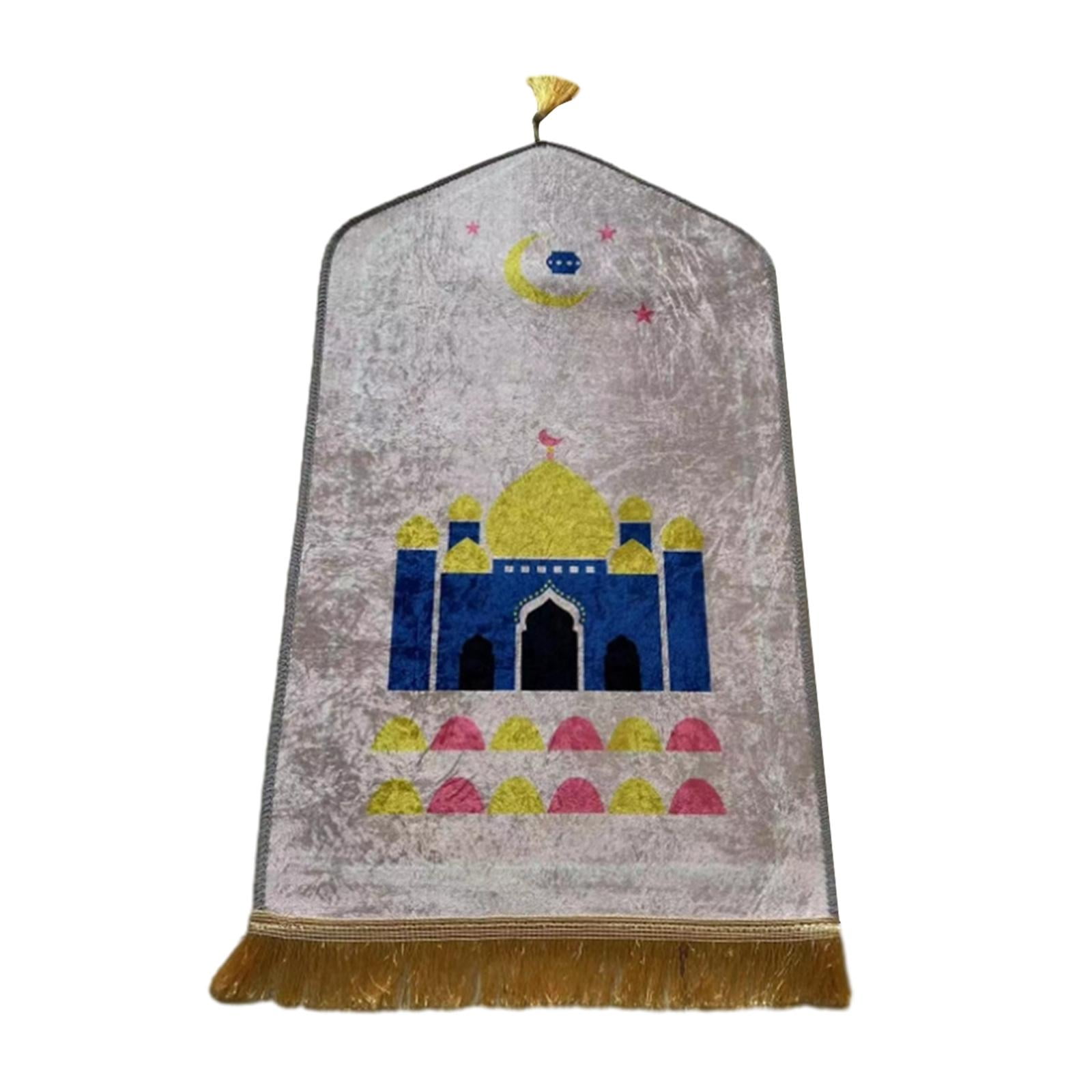 Alfombra De Oración Portátil - 2 Piezas, 100x60 Cm, Impermeable, Con Brújula Y Estabilizadores