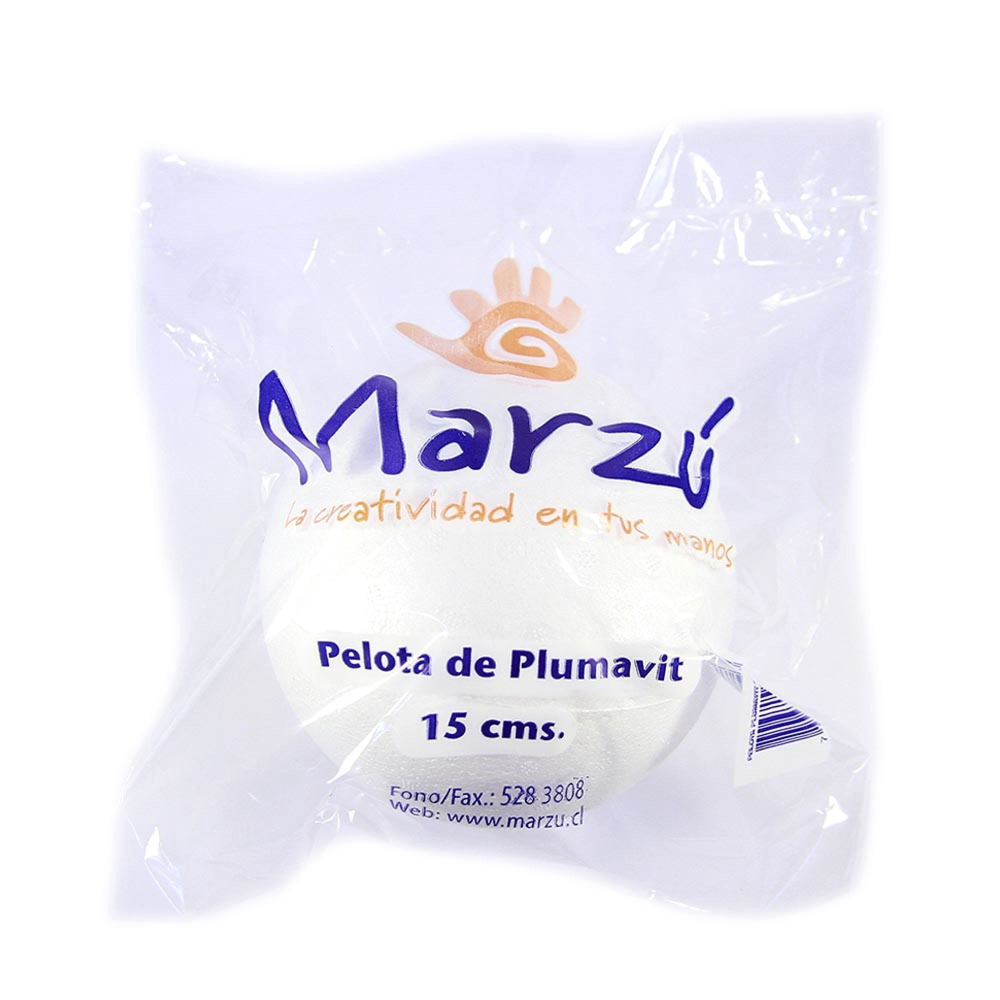 Pelota De Plumavit 15 Cm Marzú
