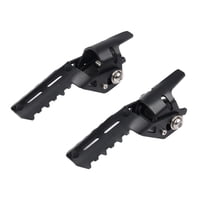 Magideal - 2 Piezas De Motocicleta Motor Guard Guarderías De La Carretera Plegable Pliegue Pliegue Pinzas Plegables Luz De Acero Inoxidable Para Usar Accesorios Negro