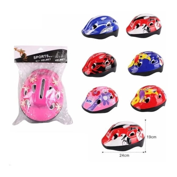 Casco Bicicleta Ajustable Acolchado Protección Para Niñ@s