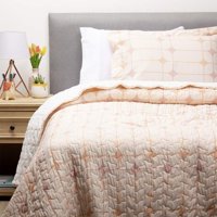 Zahr - Cubrecama Estampado Sherpa Single Damasco