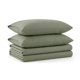 thumbnail image 1 of Juego de sábanas de franela Tribeca Living Twin XL, color verde, 1 of 8