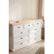 thumbnail image 3 of Comoda 9 cajones madera - Blanca y Natural, 3 of 3
