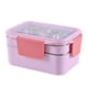 thumbnail image 5 of Contenedor De Comida Bento Box De Acero Inoxidable De 2 Capas Para Acampar Al Aire Libre Senderismo Rosa, 5 of 5