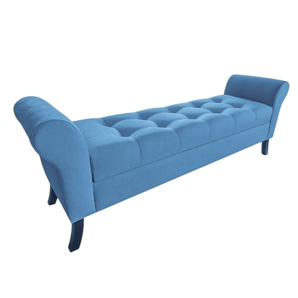 Banqueta Baul Tucson King Color Azul Petroleo