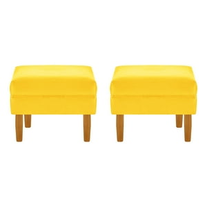 Bodevir - Set Pouf Sky 1C Felpa 04 Amarillo