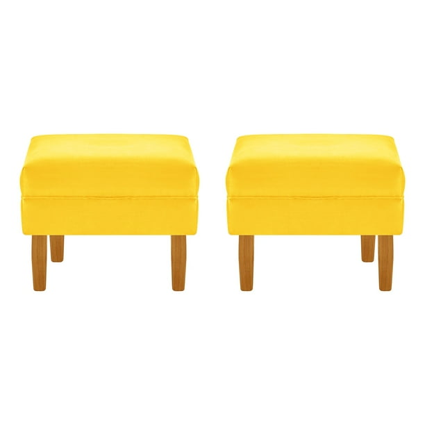 Set Pouf Sky 1c Felpa 04 Amarillo