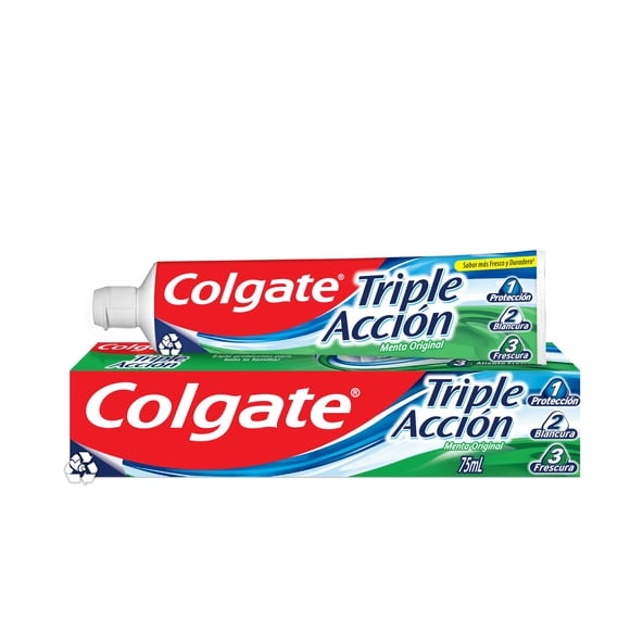 Pasta Dental Colgate Triple Acción Menta Original, 75 g